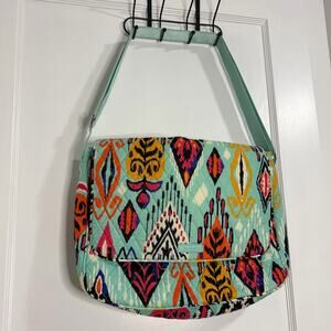 Vera Bradley Essential Messenger Bag quilted Pueblo print